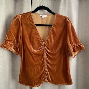 Madewell Velvet Top